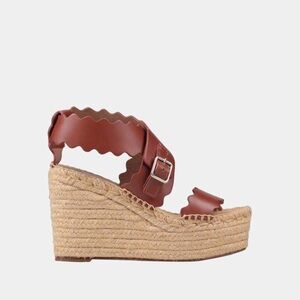 Chloé Wedges Tan